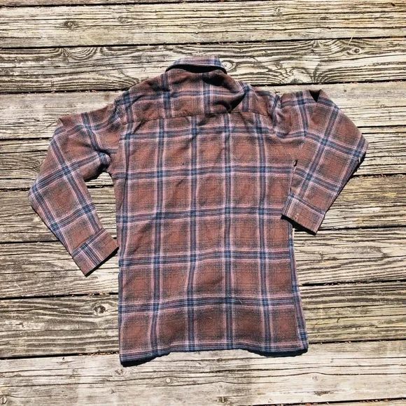 Shaver Lake Brown Vintage Flannel Plaid - Picture 3 of 3